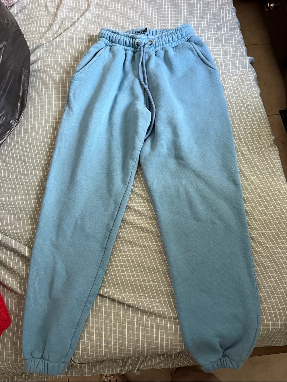 Boohoo Light Blue Women's Fleece Joggers